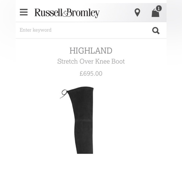 Stuart Weitzman for Russell And Bromley Highland over the knee boots - Picture 4 of 16